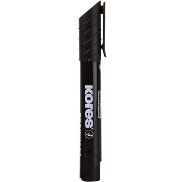 Marker Permanent Negru Varf Rotund 3mm Eco Kores
