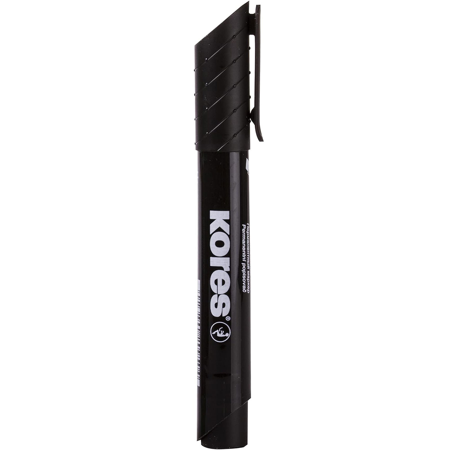 Marker Permanent Negru Varf Rotund 3mm Eco Kores