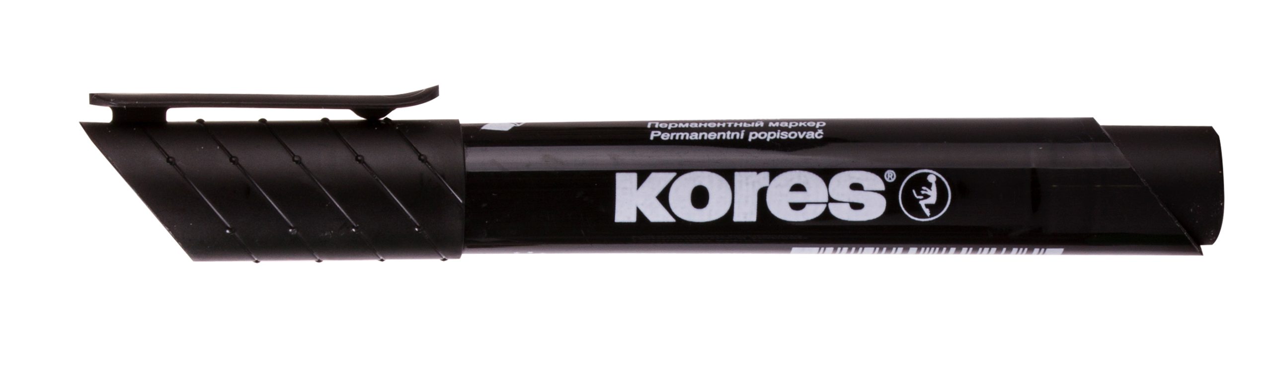 Marker Permanent Negru Varf Rotund 3mm Kores