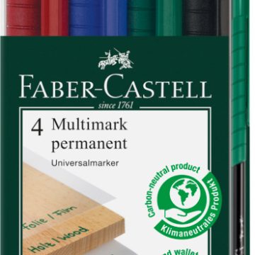 Marker Permanent Set 4 F Multimark Faber-Castell