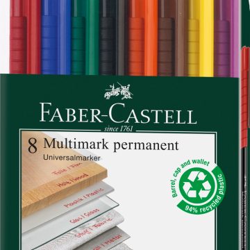 Marker Permanent Set 8 S Multimark Faber-Castell