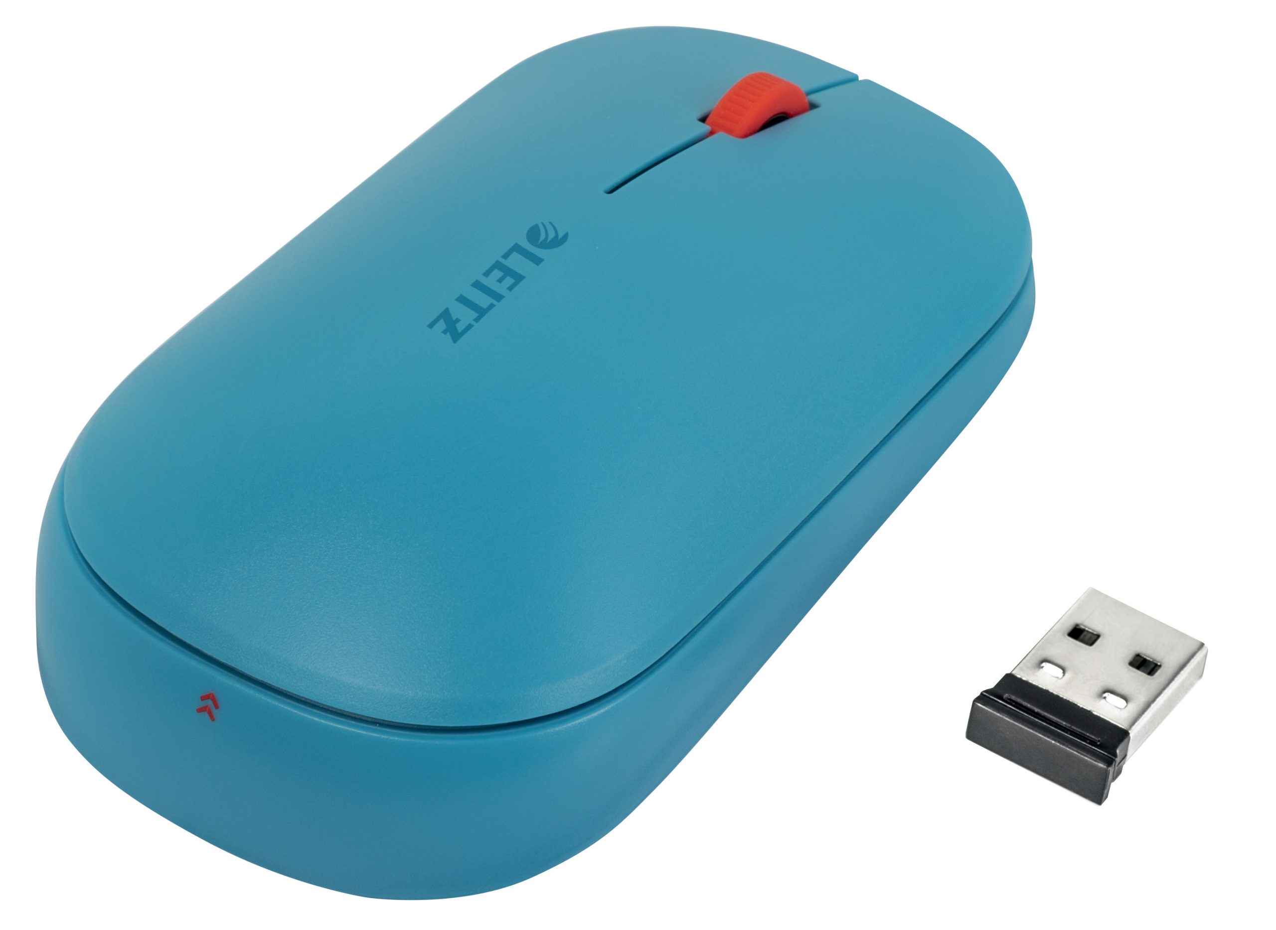 Mouse Optic Conexiune Duala Albastru Celest Cosy Leitz