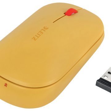 Mouse Optic Conexiune Duala Galben Chihlimbar Cosy Leitz