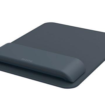 Mouse Pad Si Suport Incheieturi Gri Carbune Ergo Leitz