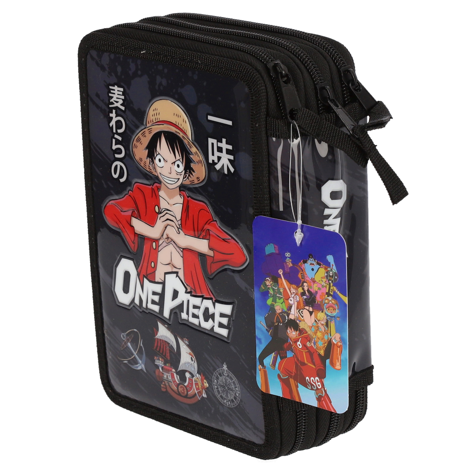 Penar Neechipat 3 Fermoare One Piece Negru Pigna