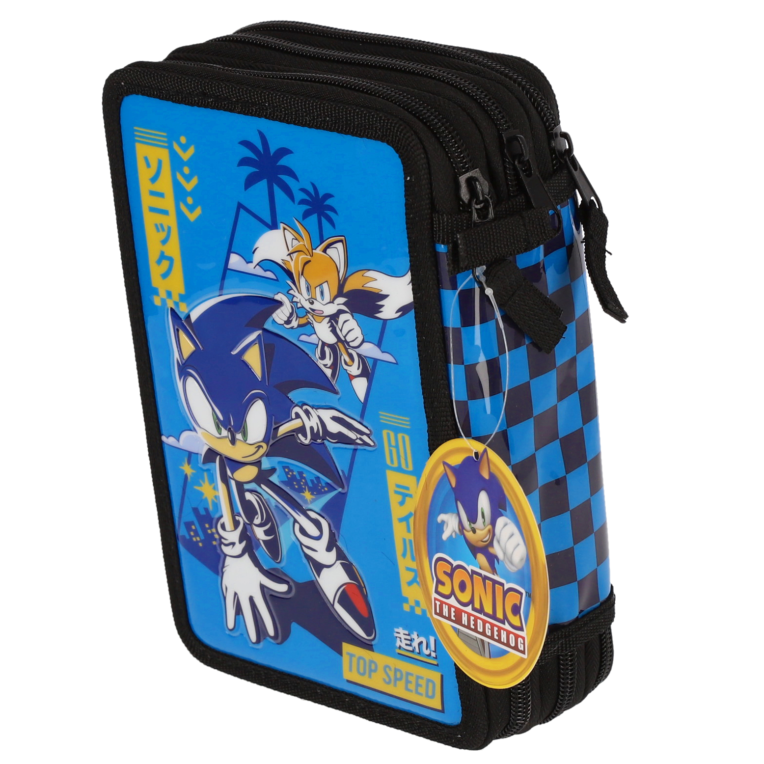 Penar Neechipat 3 Fermoare Sonic Albastru Pigna