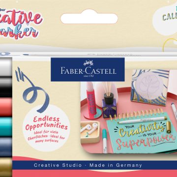 Set 6 Markere Creative Goldfaber Caligrafic C Bold Faber-Castell