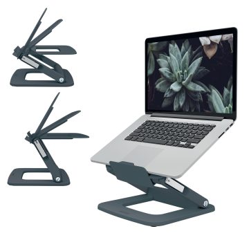 Suport Ergonomic Pentru Laptop Ajustabil Gri Carbune Leitz