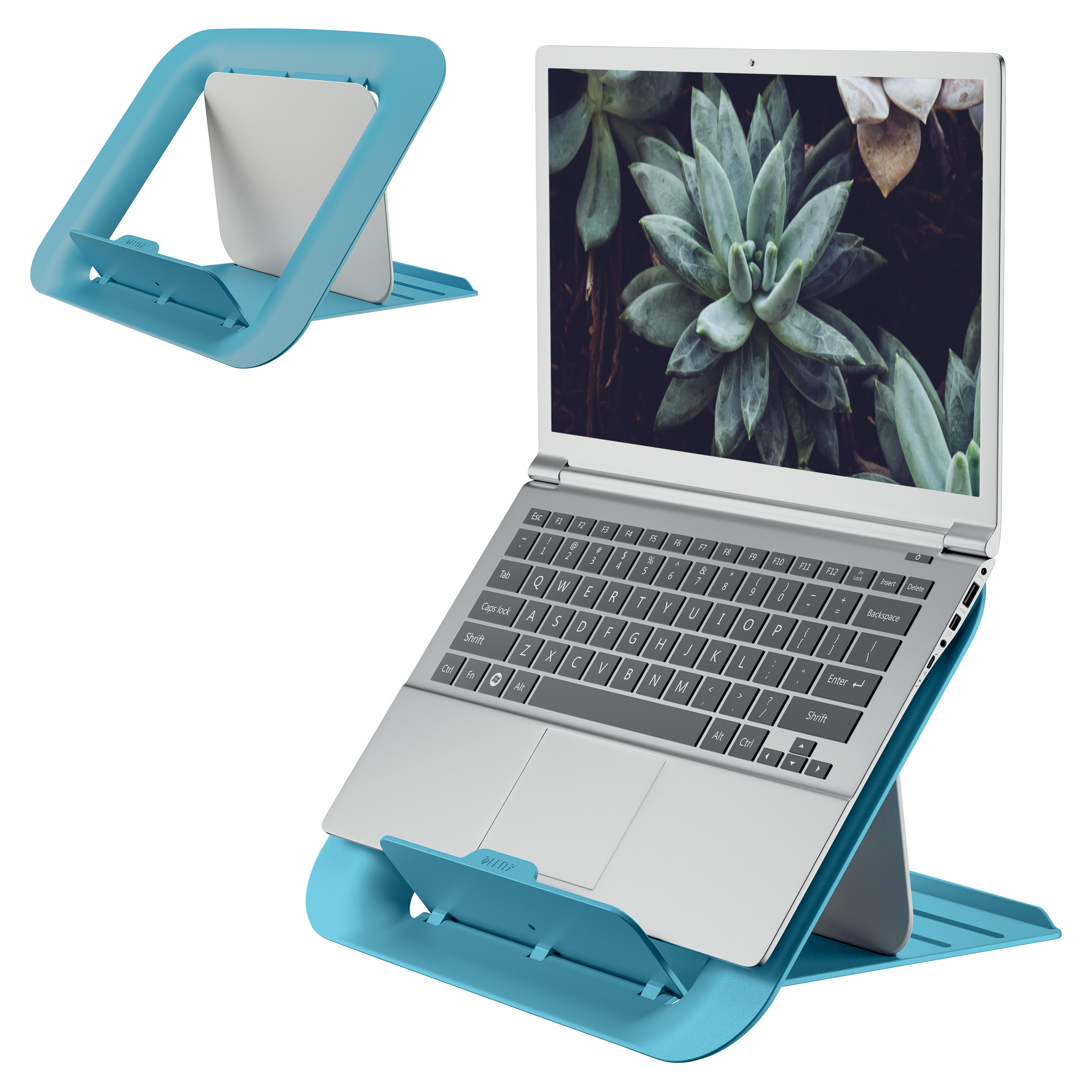 Suport Laptop Ajustabil Albastru Celest Cosy Leitz