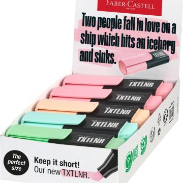 Textmarker Mini Pastel Culori Asortate Model A Faber-Castell