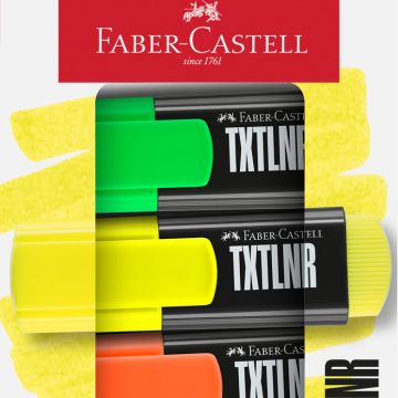 Textmarker Mini Set 4 Superfluorescent Faber-Castell