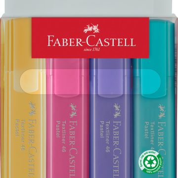 Textmarker Set 4 Pastel Faber-Castell