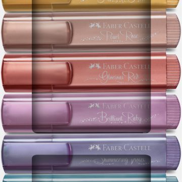 Textmarker Set 8 Metalizat Cutie Carton 2024 Faber-Castell
