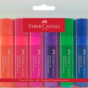 Textmarker Set 8 Superfluorescent 1546 Faber-Castell